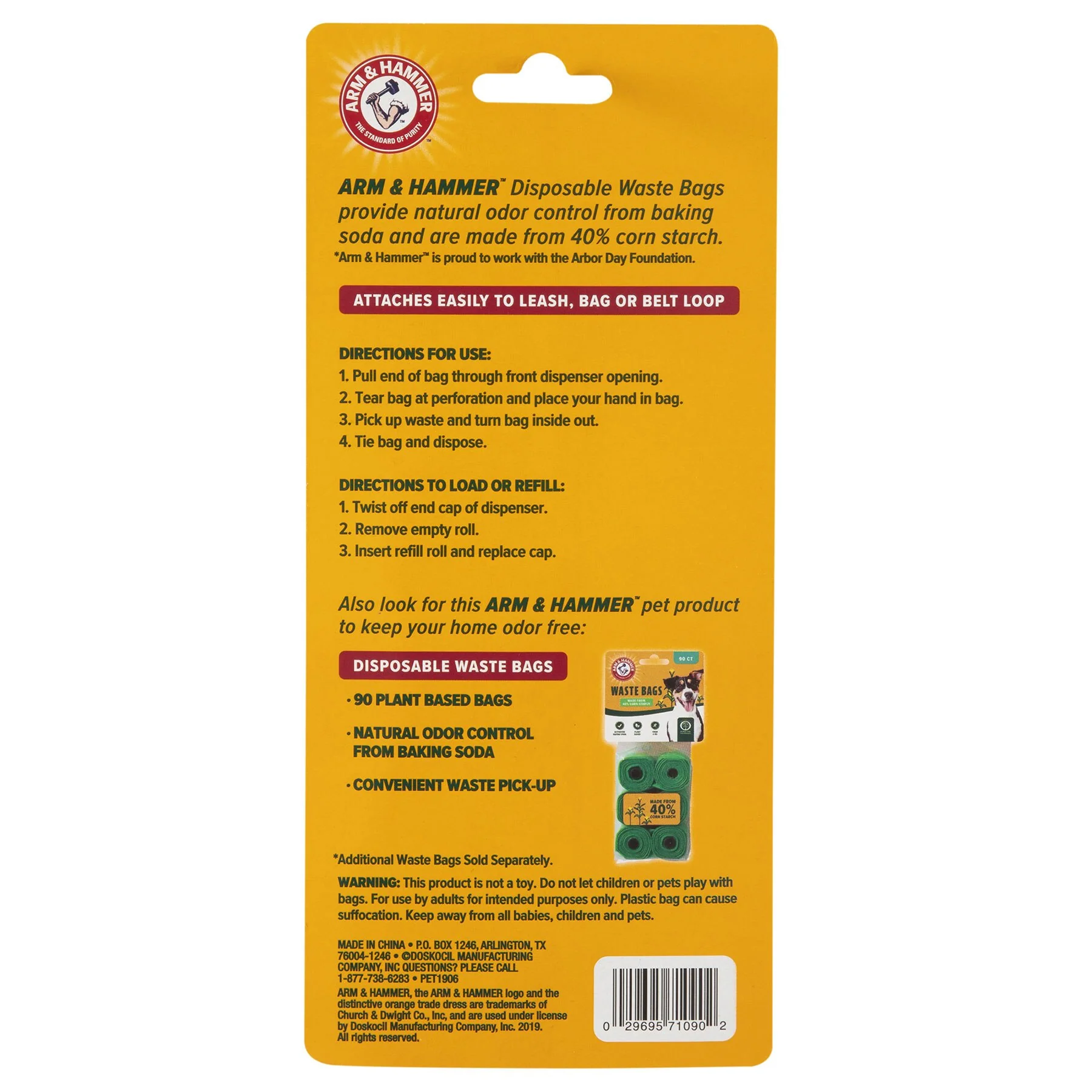 Arm & Hammer Bone Dispenser & Cornstarch Waste Bags 30 Count - Image 3