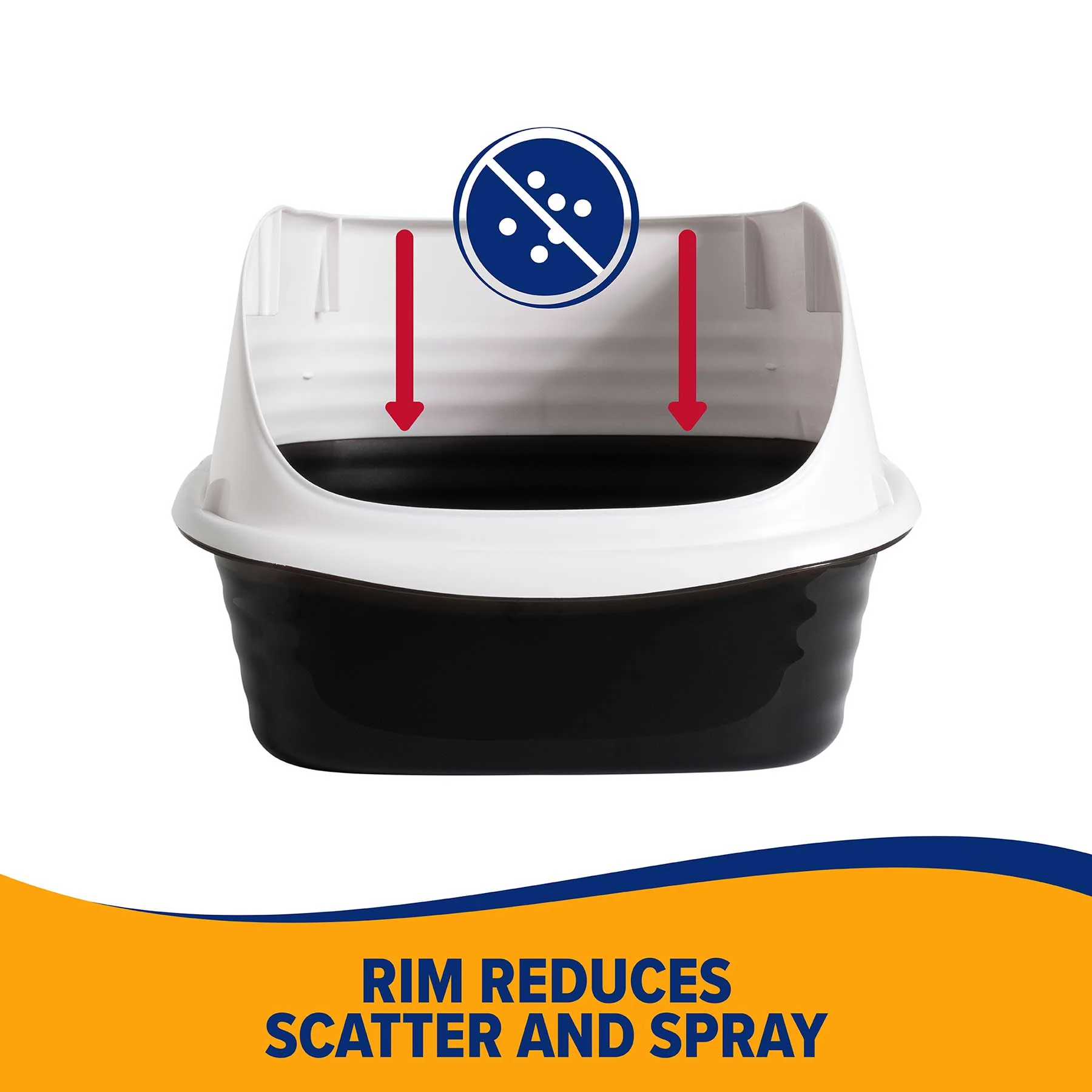 Arm & Hammer Large Rimmed Wave Litter Box - Image 3