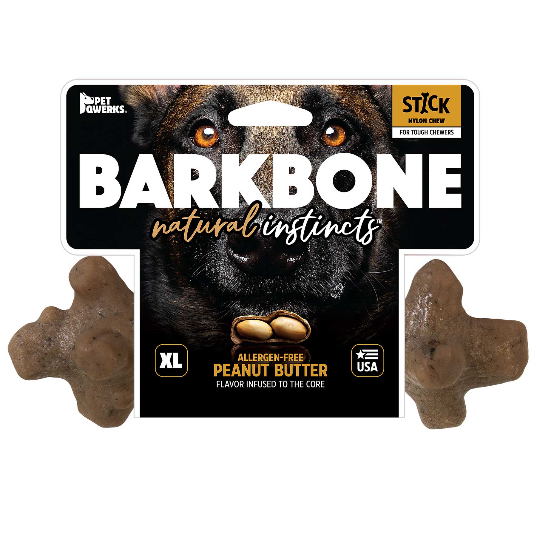 BarkBone Natural Instincts Stick Peanut Butter Infused Nylon Dog Chew - Image 5