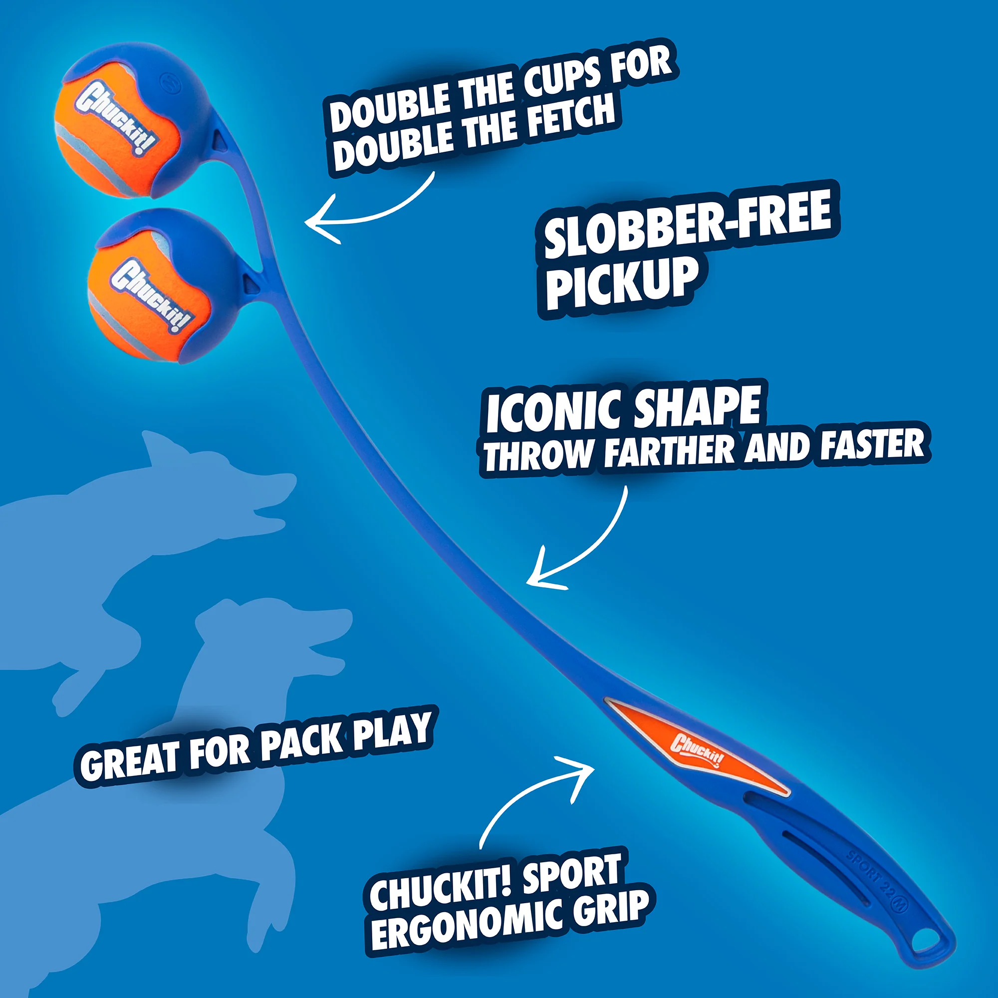 Chuckit! 22M Double Launcher Dog Toy - Image 4