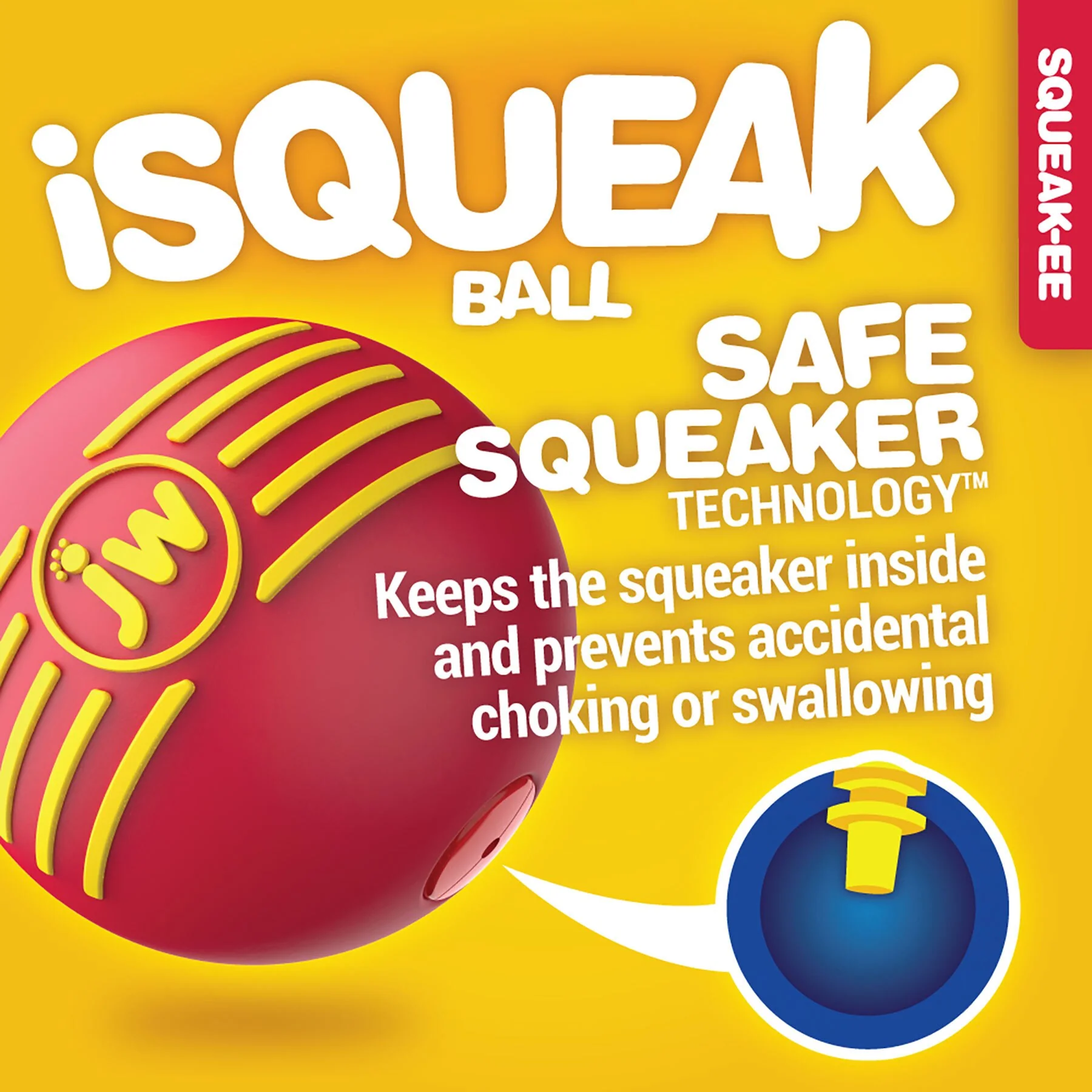 JW iSqueak Ball 1pack | Variable Colors - Image 2