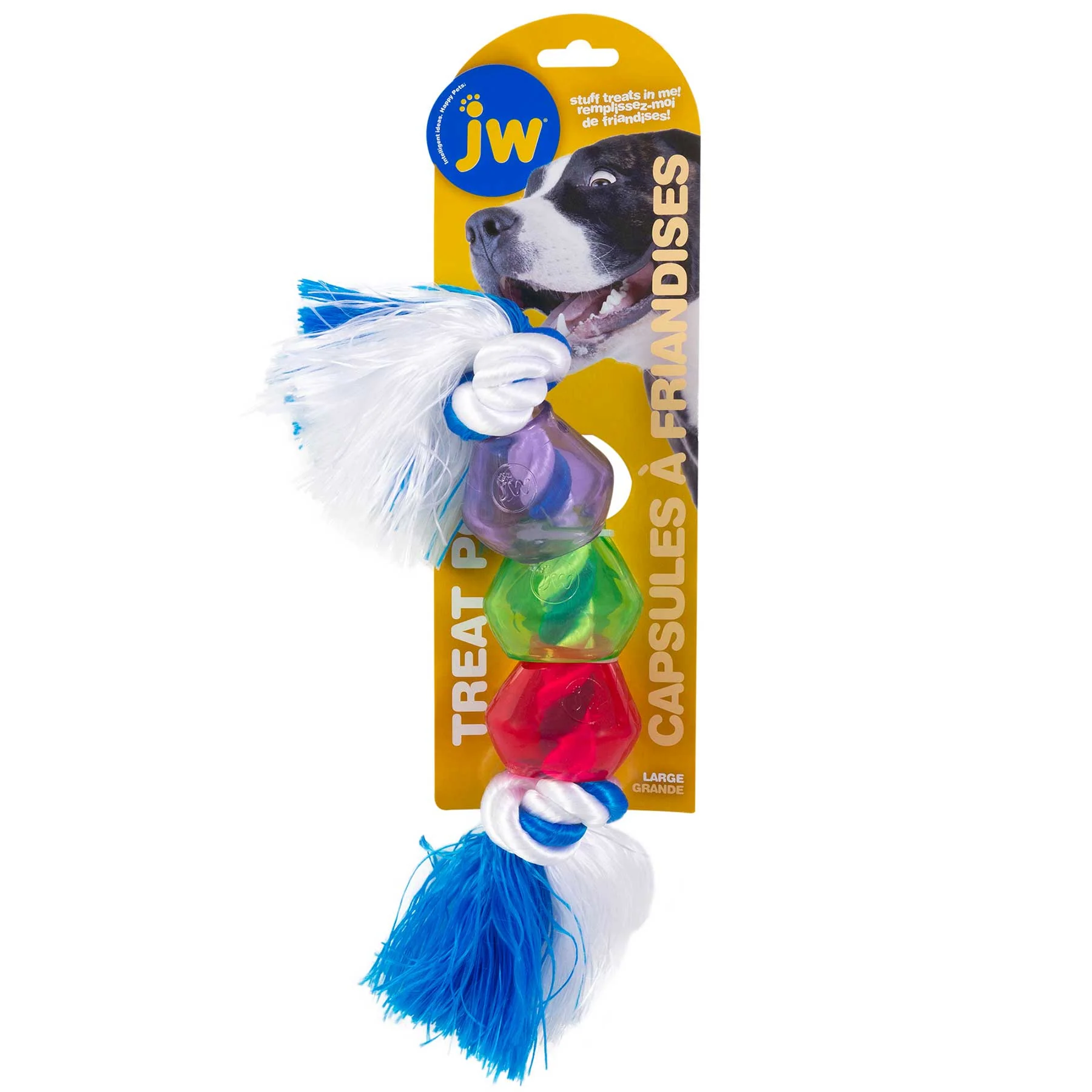 JW Treat Pods Rope Dog Toy - Image 5