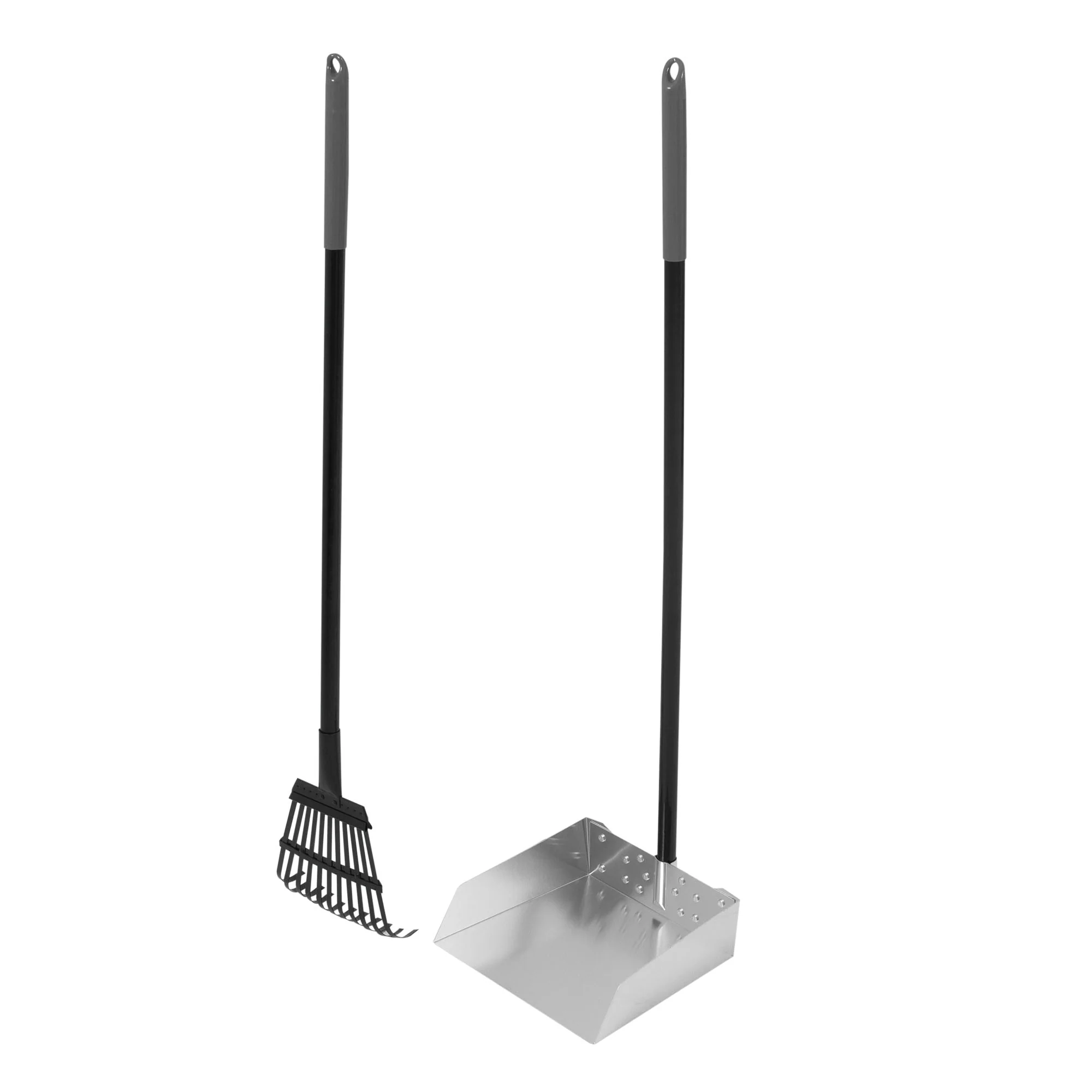 Petmate Clean Response Aluminum Rake & Pan - Image 2